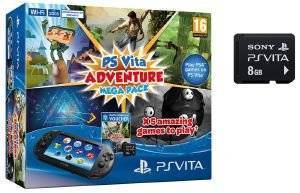 PLAYSTATION VITA WIFI 2004 & ADVENTURE MEGA PACK VOUCHER & MEMORY CARD 8GB PLAYSTATION VITA WIFI 2004 & ADVENTURE MEGA PACK VOUCHER & MEMORY CARD 8GB