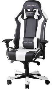 DXRACER KING GAMING CHAIR BLACK / WHITE