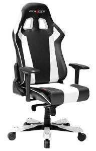 DXRACER KING GAMING CHAIR BLACK / WHITE