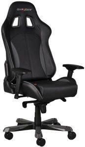 DXRACER KING KF57 GAMING CHAIR, FAUX LEATHER - BLACK/GREY OH/KF57/NW