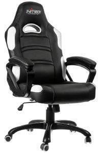 NITRO CONCEPTS C80 COMFORT GAMING CHAIR BLACK/WHITE - NC-C80C-BW