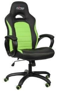 NITRO CONCEPTS C80 PURE GAMING CHAIR BLACK/GREEN - NC-C80P-BG