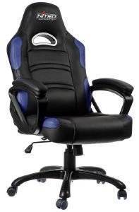 NITRO CONCEPTS C80 COMFORT GAMING CHAIR BLACK/BLUE - NC-C80C-BB