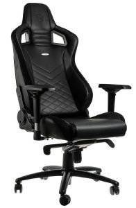 NOBLECHAIRS EPIC GAMING CHAIR BLACK - NBL-PU-BLA-002