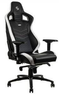 NOBLECHAIRS EPIC GAMING CHAIR SK GAMING EDITION BLACK/WHITE - NBL-PU-SKG-001