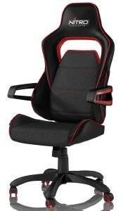 NITRO CONCEPTS E220 EVO GAMING CHAIR BLACK / RED - NC-E220E-BR