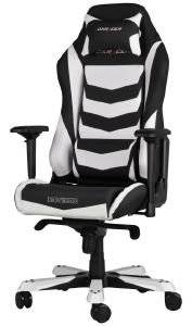 DXRACER IRON IS166 GAMING CHAIR BLACK/WHITE - OH/IS166/NW