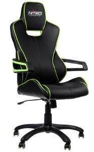 NITRO CONCEPTS E200 RACE GAMING CHAIR BLACK/GREEN - NC-E200R-BG-UK