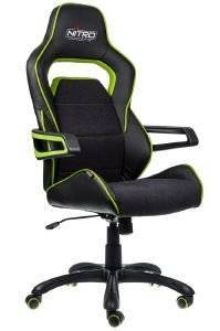 NITRO CONCEPTS E220 EVO GAMING CHAIR BLACK/GREEN - NC-E220E-BG-UK