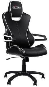 NITRO CONCEPTS E200 RACE GAMING CHAIR BLACK/WHITE - NC-E200R-BW