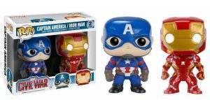 POP! MARVEL: CIVIL WAR CAPTAIN AMERICA/IRON MAN (2 PACK) (2)