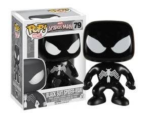 POP! MARVEL: BLACK SUIT SPIDER-MAN GLOWS IN THE DARK EXCLUSIVE (79) POP! MARVEL: BLACK SUIT SPIDER-MAN GLOWS IN THE DARK EXCLUSIVE (79)