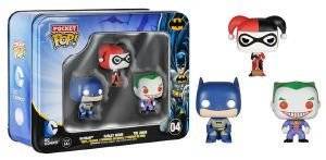 POCKET POP! BATMAN 3-PACK FIGURES - BATMAN, HARLEY QUINN & THE JOKER (04)