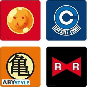 DRAGON BALL - SET 4 COASTERS SYMBOLS DRAGON BALL - SET 4 COASTERS SYMBOLS