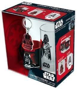 STAR WARS - GIFT BOX GLASSES 29CL + KEYRING PVC + MINI MUG DARK VADER STAR WARS - GIFT BOX GLASSES 29CL + KEYRING PVC + MINI MUG DARK VADER