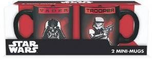STAR WARS - SET 2 MINI-MUGS 110ML - VADER & TROOPER