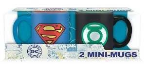 DC COMICS - SET 2 MINI-MUGS 110ML - SUPERMAN & GREEN LANTERN