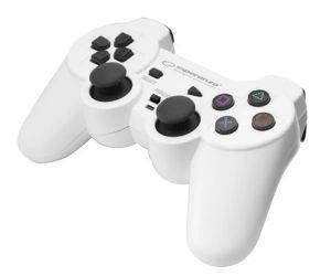 ESPERANZA EGG107W TROOPER VIBRATION GAMEPAD FOR PC / PS3 WHITE/BLACK