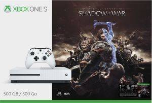 XBOX ONE S CONSOLE 500GB & SHADOW OF WAR