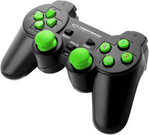 ESPERANZA EGG102G GAMEPAD USB WARRIOR BLACK/GREEN(5901299946916)