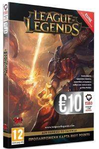 LEAGUE OF LEGENDS PREPAID CARD 1580 RP EUNE