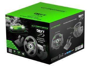 ESPERANZA EGW101 DRIFT GAMING STEERING WHEEL PC/PS3 ESPERANZA EGW101 DRIFT GAMING STEERING WHEEL PC/PS3