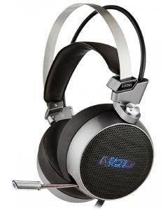 NOD G-HDS-003 GAMING HEADSET WITH RETRACTABLE MICROPHONE, METALLIC COLOUR WITH BLUE LED