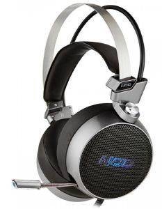 NOD G-HDS-003 GAMING HEADSET WITH RETRACTABLE MICROPHONE, METALLIC COLOUR WITH BLUE LED NOD G-HDS-003 GAMING HEADSET WITH RETRACTABLE MICROPHONE, METALLIC COLOUR WITH BLUE LED