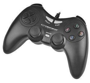 ESPERANZA EGG105K GAMEPAD PC USB FIGHTER BLACK