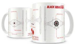 STAR WARS - BLACK SQUADRON BLUEPRINT WHITE-BLACK CERAMIC MUG (SDTSDT89004)