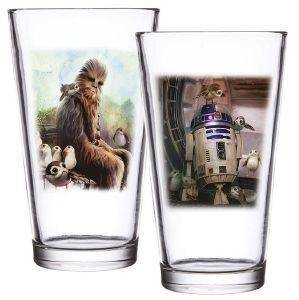 STAR WARS - CHEWBACCA & R2-D2 SET OF 2 PINT GLASS SET 473ML (SW05368)