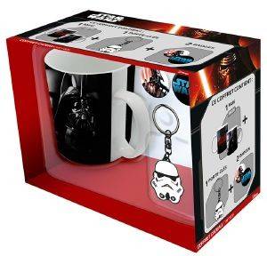 STAR WARS - DARTH VADER 460ML MUG + TROOPER KEYCHAIN + 2 BADGES GIFT BOX (ABYPCK054)