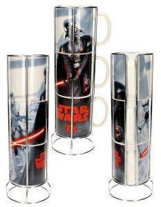 STAR WARS - VADER AND STORMTROOPERS 3 STACKABLE STAR WARS CERAMIC MUGS SET (SDTSDT89790) STAR WARS - VADER AND STORMTROOPERS 3 STACKABLE STAR WARS CERAMIC MUGS SET (SDTSDT89790)
