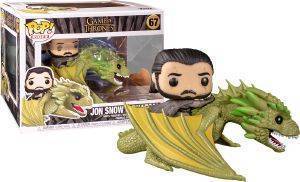 FUNKO POP! RIDES GAME OF THRONES - 67 JON SNOW W/RHAEGAL