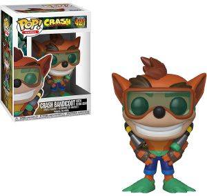 POP! GAMES: CRASH BANDICOOT - CRASH BANDICOOT (WITH SCUBA GEAR) 421 VINYL FIGURE POP! GAMES: CRASH BANDICOOT - CRASH BANDICOOT (WITH SCUBA GEAR) 421 VINYL FIGURE