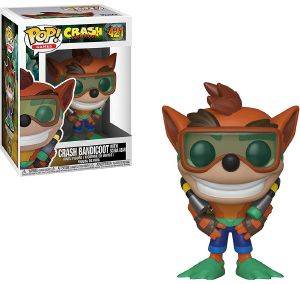 POP! GAMES: CRASH BANDICOOT - CRASH BANDICOOT (WITH SCUBA GEAR) 421 VINYL FIGURE