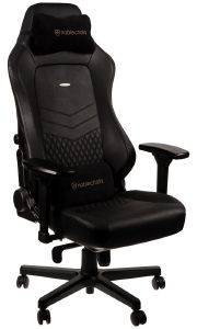 NOBLECHAIRS HERO REAL LEATHER GAMING CHAIR BLACK/BLACK
