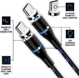PS5 STEALTH TWIN MAGNETIC PLAY & CHARGE CABLES 2 X 3M PS5 STEALTH TWIN MAGNETIC PLAY & CHARGE CABLES 2 X 3M