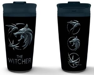 PYRAMID THE WITCHER -  SIGILS METAL TRAVEL MUG (450ML) (MTM26372)