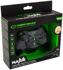 ESPERANZA EGG112K MAJOR WIRELESS VIBRATION GAMEPAD FOR PC/PS3/XBOX ONE/ANDROID