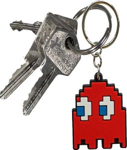 ABYSSE PAC-MAN: GHOST (RED) PVC KEYCHAIN