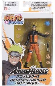 BANDAI ANIME HEROES: NARUTO - UZUMAKI NARUTO SAGE MODE ACTION FIGURE (6,5\ BANDAI ANIME HEROES: NARUTO - UZUMAKI NARUTO SAGE MODE ACTION FIGURE (6,5\