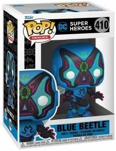 FUNKO POP! DC SUPER HEROES: DIA DE LOS DC - BLUE BEETLE #410 VINYL FIGURE