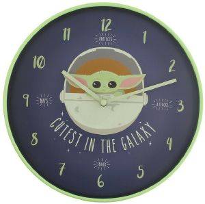 PYRAMID STAR WARS: THE MANDALORIAN (CUTEST IN THE GALAXY) CLOCK (GP85454) PYRAMID INTERNATIONAL