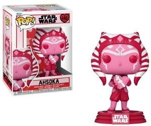 FUNKO POP! STAR WARS: VALENTINES S2 - AHSOKA #496 BOBBLE-HEAD VINYL FIGURE