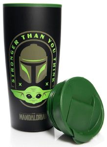 PYRAMID STAR WARS: THE MANDALORIAN (STRONGER THAN YOU THINK) METAL TRAVEL MUG (MTM25892)