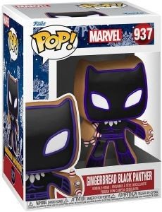 FUNKO POP! MARVEL: HOLIDAY - GINGERBREAD BLACK PANTHER #937 BOBBLE-HEAD VINYL FIGURE