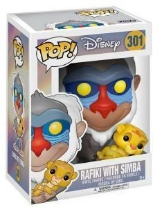 FUNKO POP! DISNEY: THE LION KING - RAFIKI WITH SIMBA #301 VINYL FIGURE