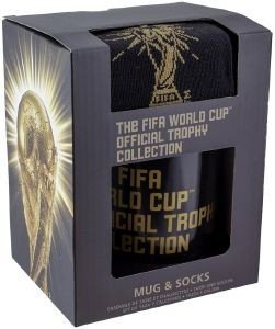 PALADONE PRODUCTS PALADONE FIFA (BLACK AND GOLD) MUG AND SOCKS SET (PP10281FI)