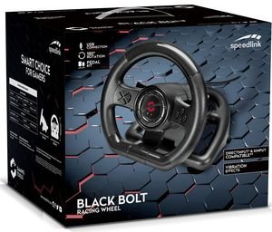 SPEEDLINK SL-650300-BK BLACK BOLT RACING WHEEL - FOR PC BLACK